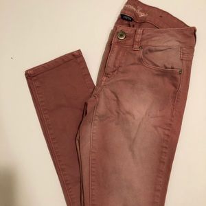 Pink Ombré American Eagle Jeans